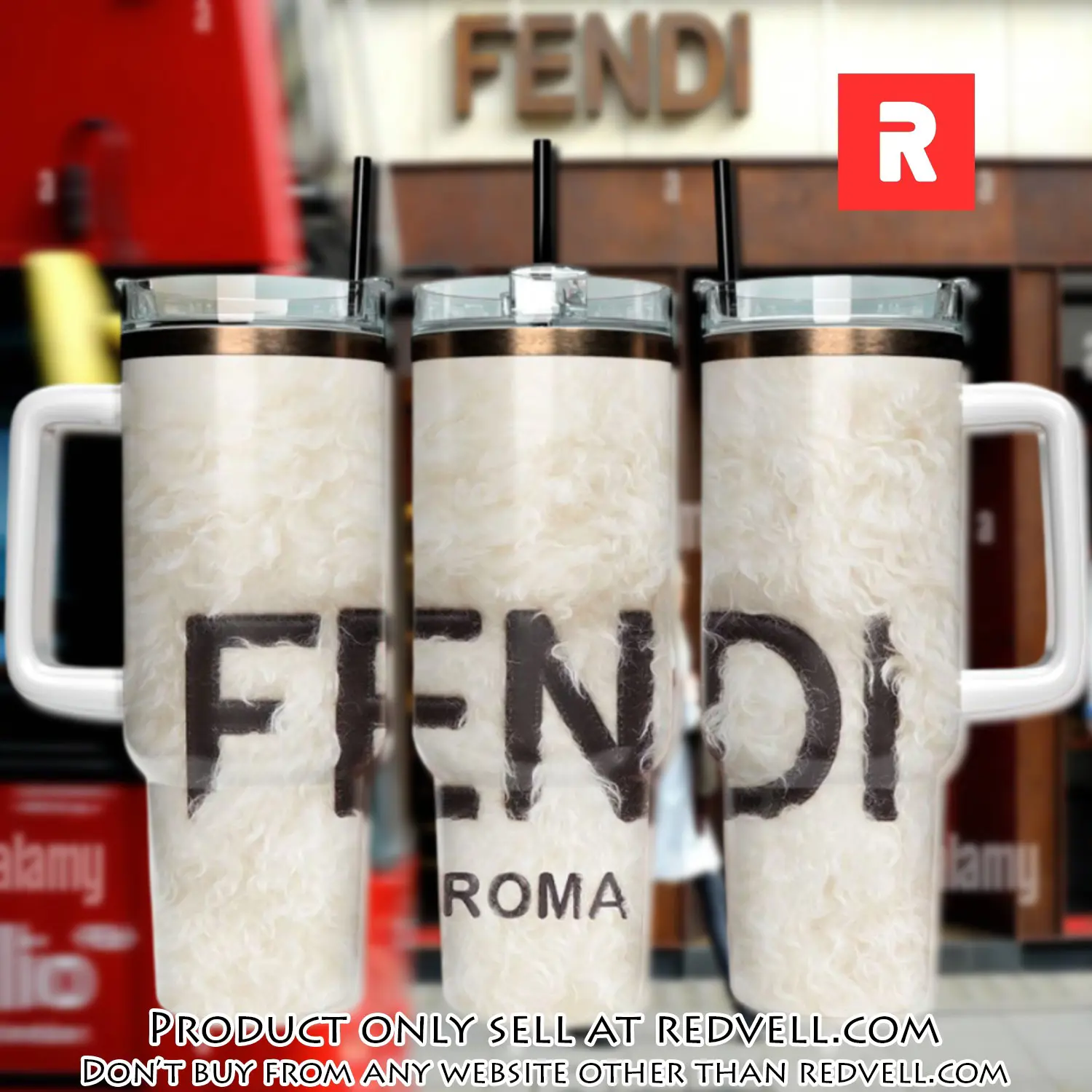 Fendi 40oz fashion logo fendi stanley tumbler ktb1121 rv5405222